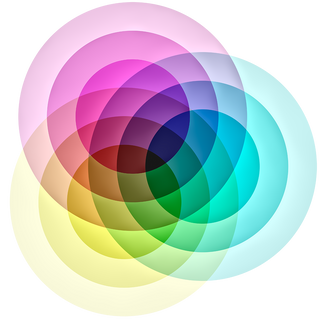 Colorful overlapping circles